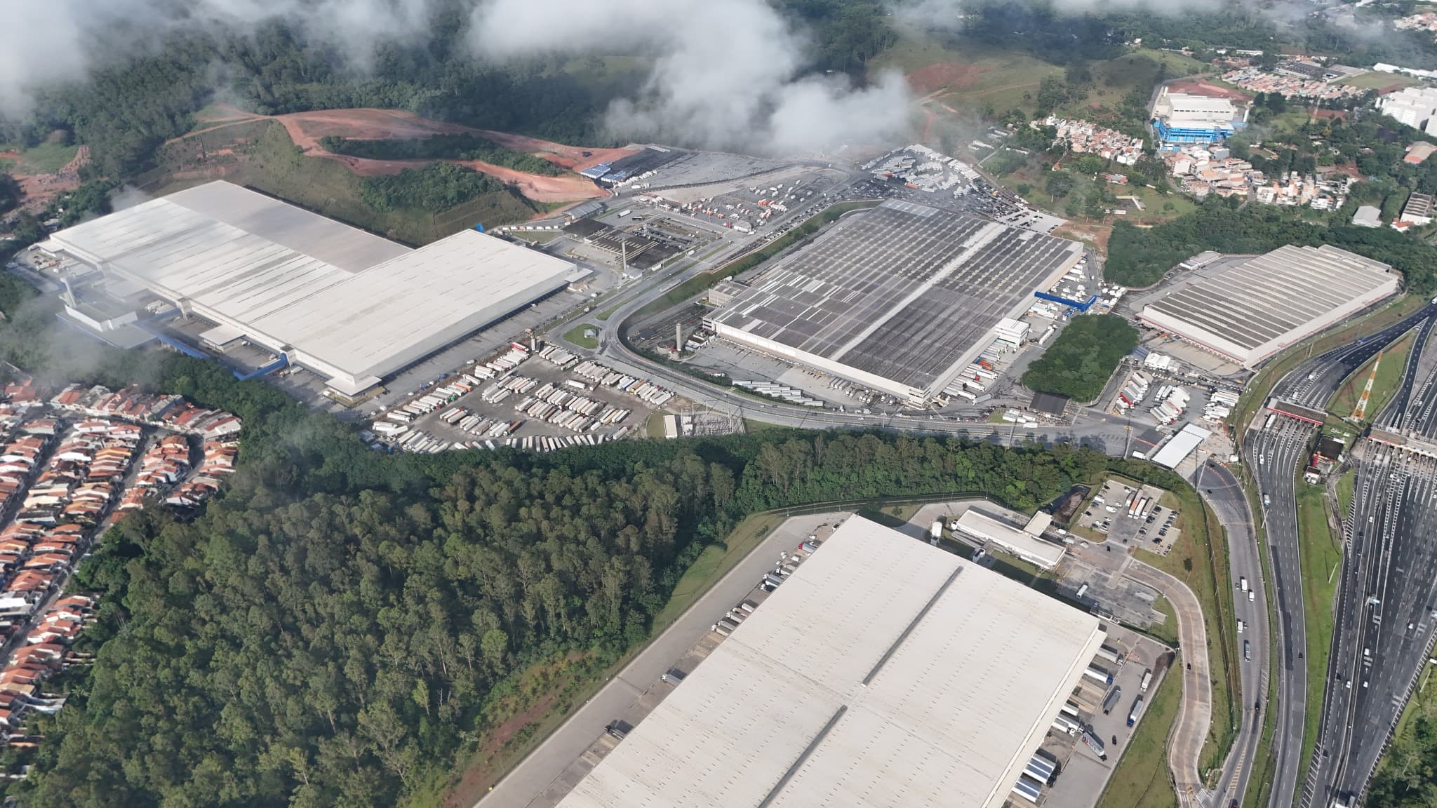 Vista aérea do Centro Logístico VS Anhanguera